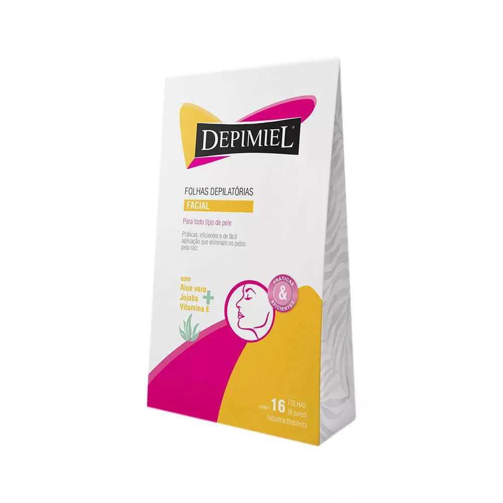 Depimiel Folhas Prontas Facial C/16 Unid.