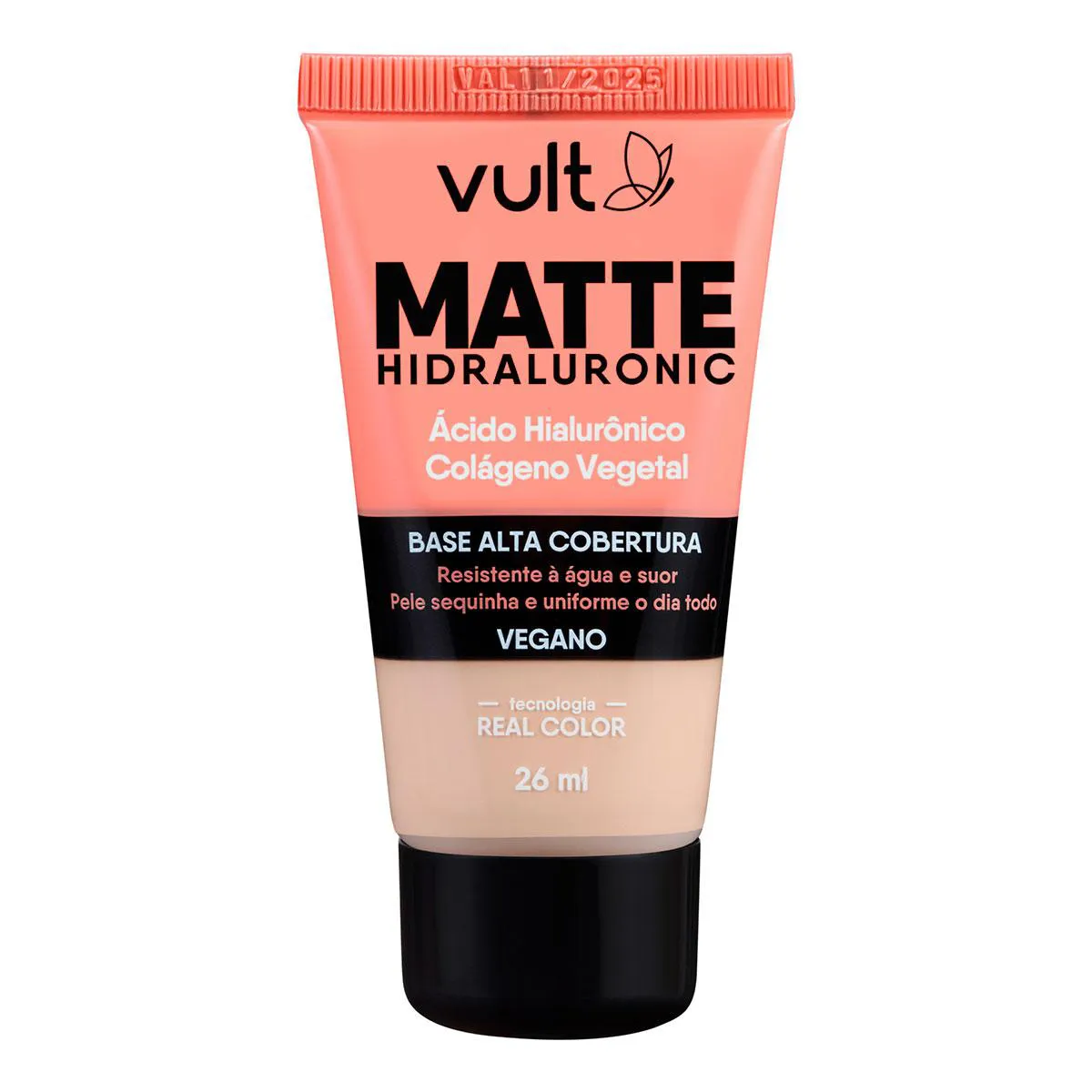 Base Líquida Vult Hidraluronic Matte 26ml - Cor V120