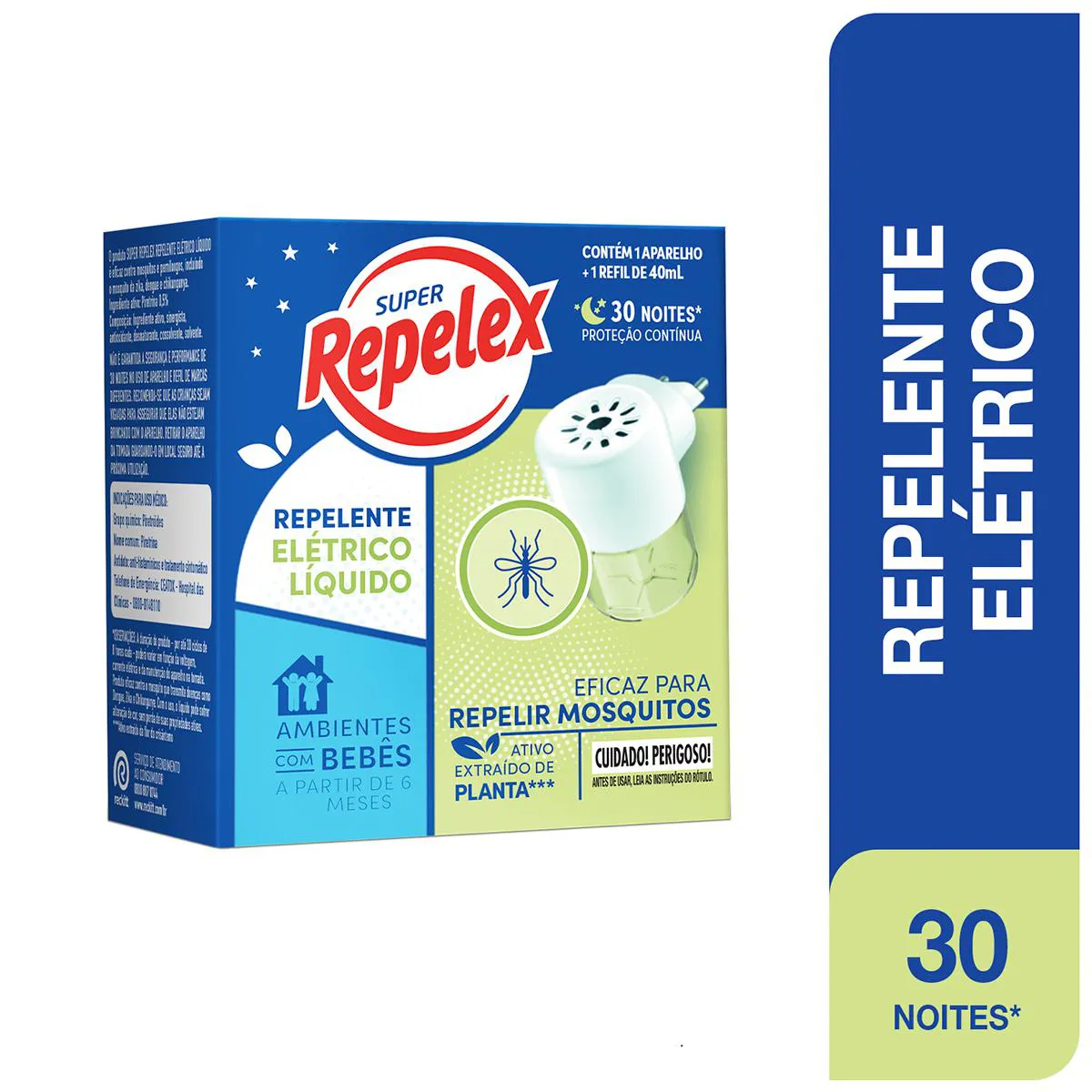 Kit Repelex Aparelho Elétrico + Repelente 30 Noites 40ml