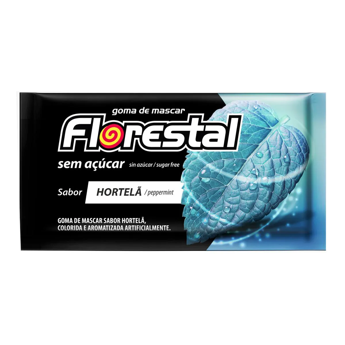 Chiclete Florestal Hortelã 5 unidades