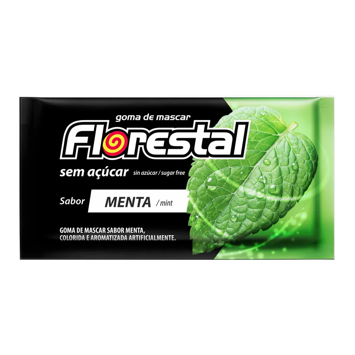 Chiclete Florestal Menta 5 unidades