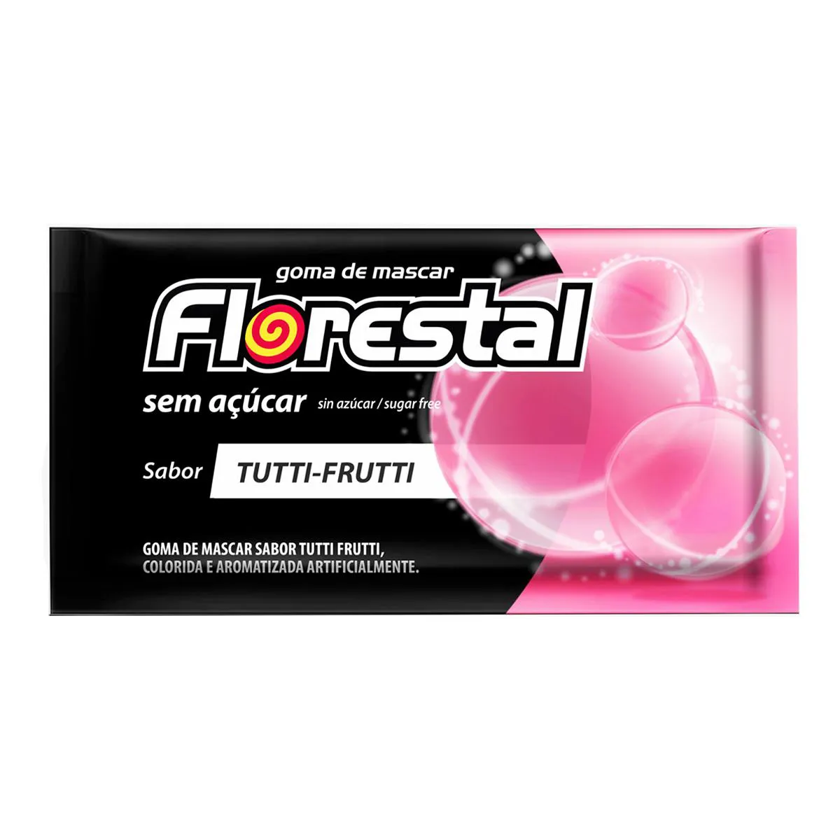 Chiclete Florestal Tutti-Frutti 5 unidades