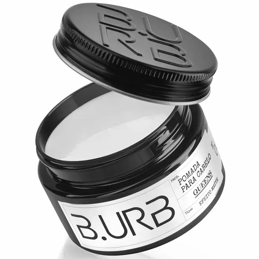 Pomada para Cabelo Queens Efeito Matte / Seco 100g Barba Urbana B.urb