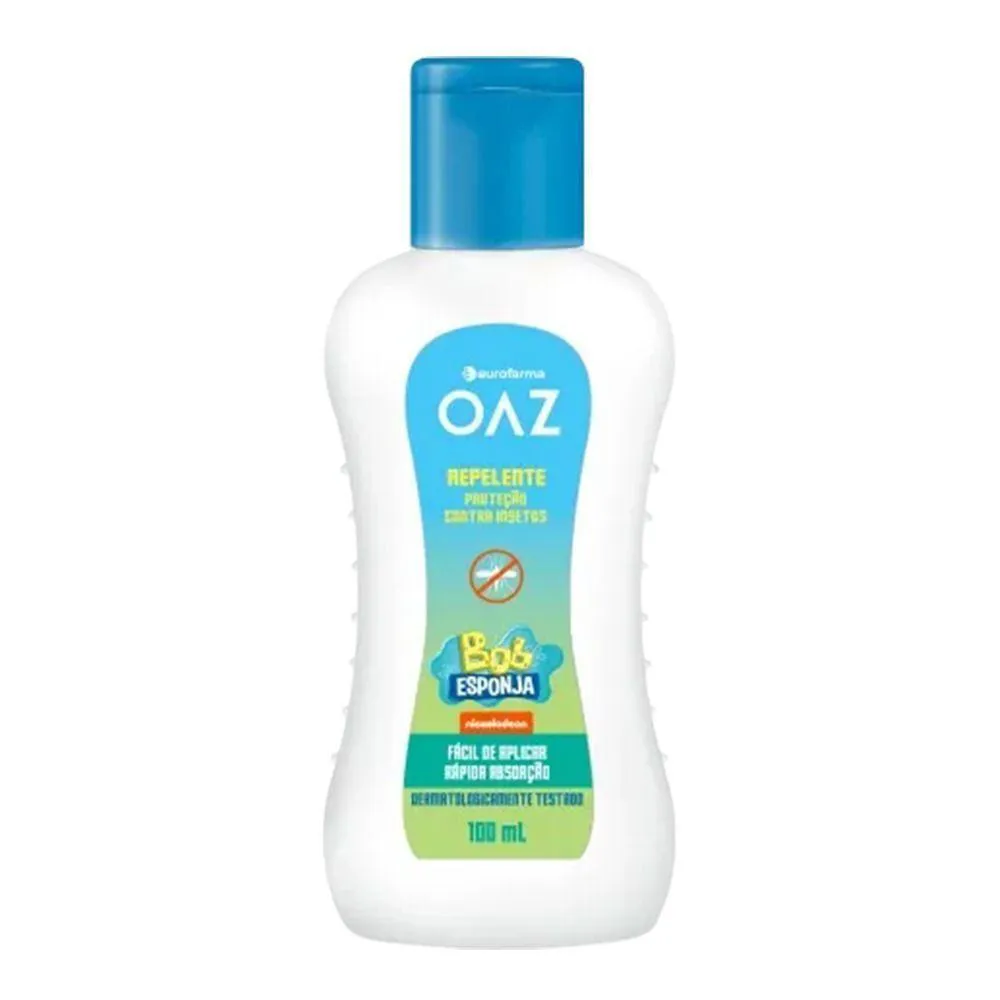 Repelente Infantil Oaz Bob Esponja 4h Proteção Eurofarma 100ml