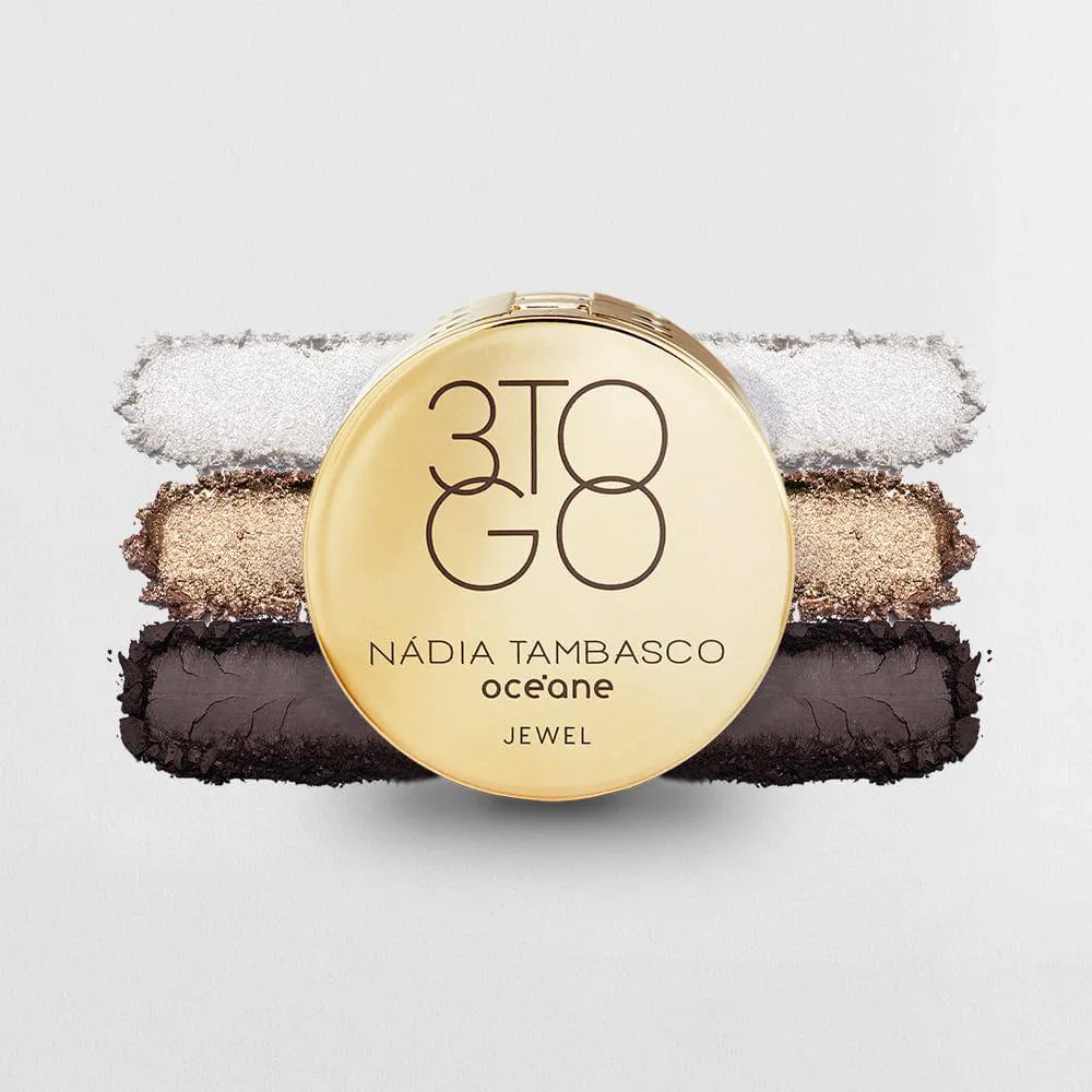 Trio de Sombras Nádia Tambasco By Océane - 3 To Go Palette Jewel 7,8g