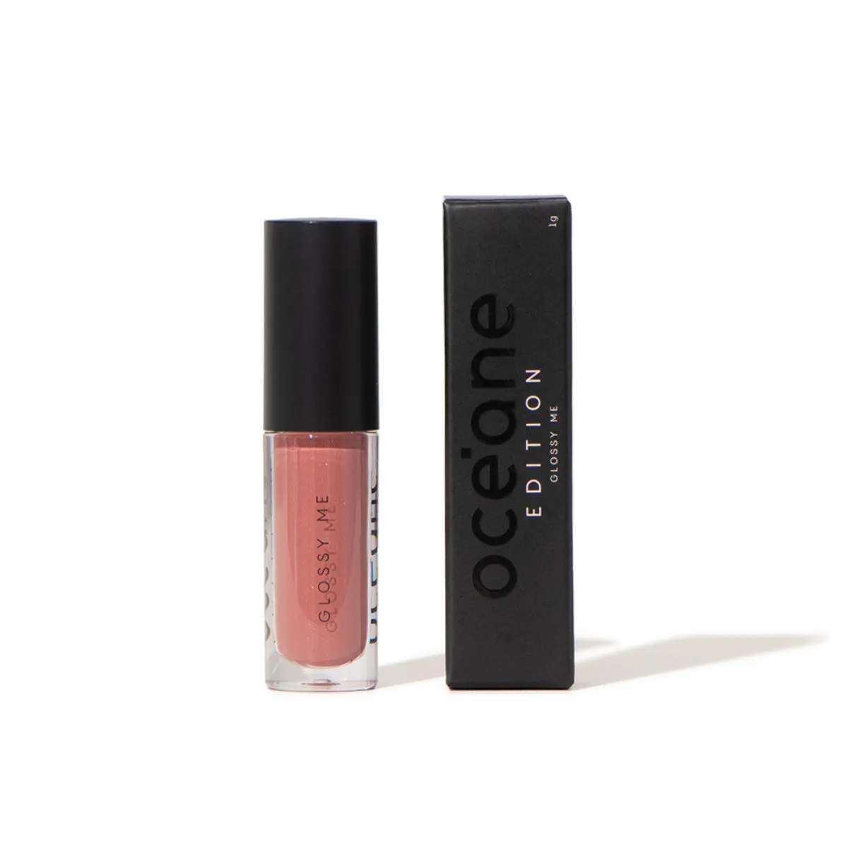 Mini Brilho Labial Oceane Glossy Me Shimmer Brown Nude 1g