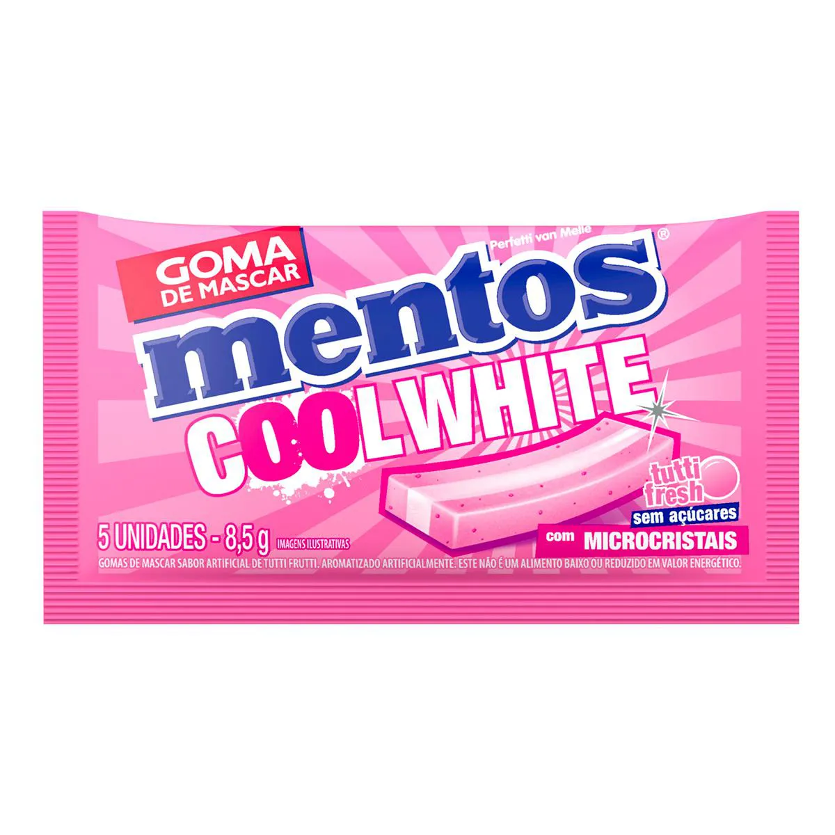 Mentos Cool White Tutti Frutti 5 Unidades