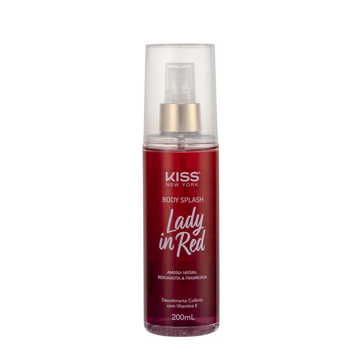 Body Splash Kiss New York Lady In Red 200ml