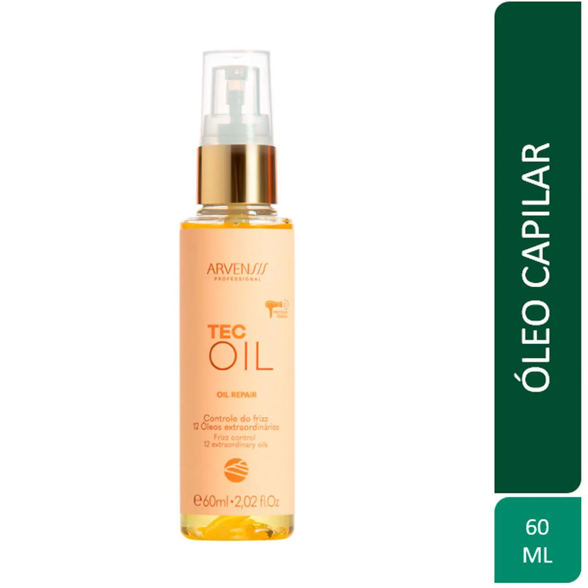 Óleo Capilar Finalizador Arvensis Tec Oil Oil Repair 60ml