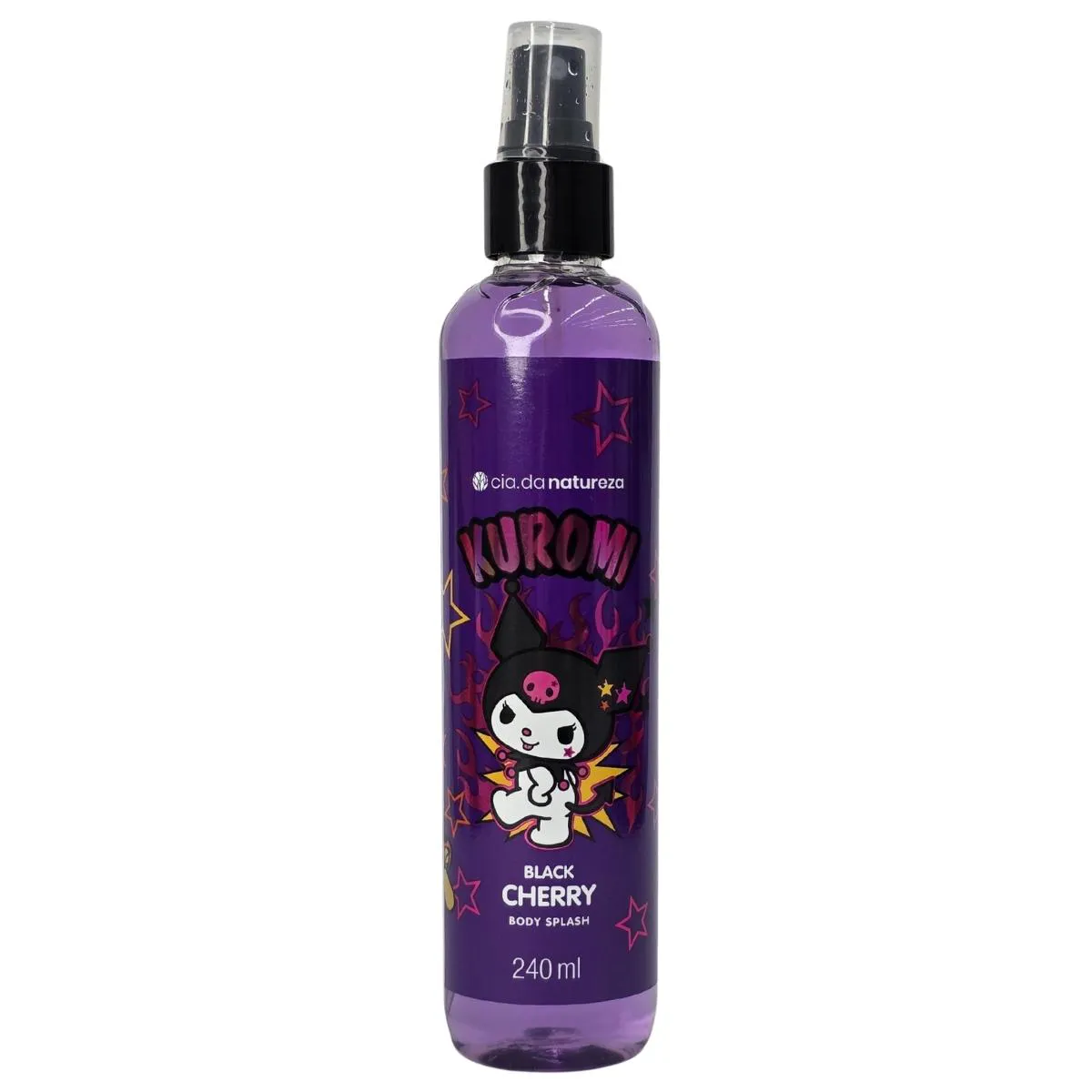 Body Splash Black Cherry Kuromi Vegano Cia. da Natureza 240Ml