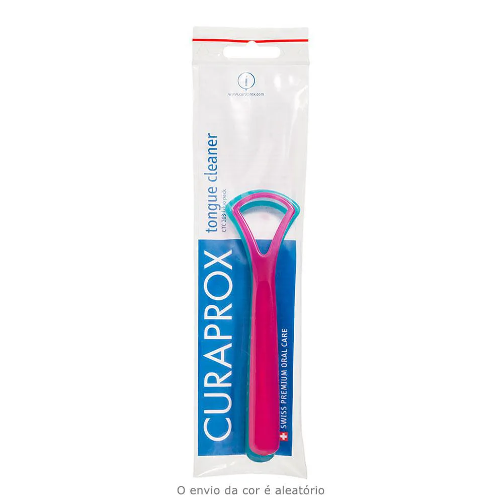 Raspador de Língua Ctc202 Cores Sortidas Curaprox - Limpador de Lingua 1 UN