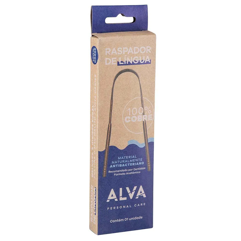 Raspador de Língua de Cobre Alva 1 UN