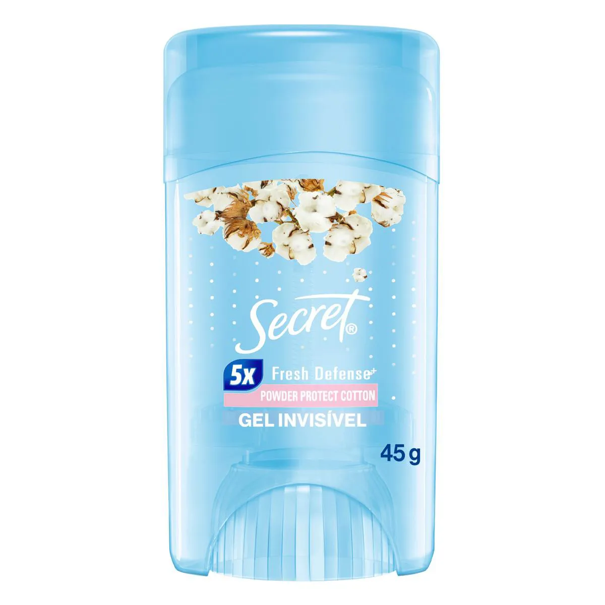 Desodorante Antitranspirante Secret Powder Protect Cotton Gel 48h Feminino 45g
