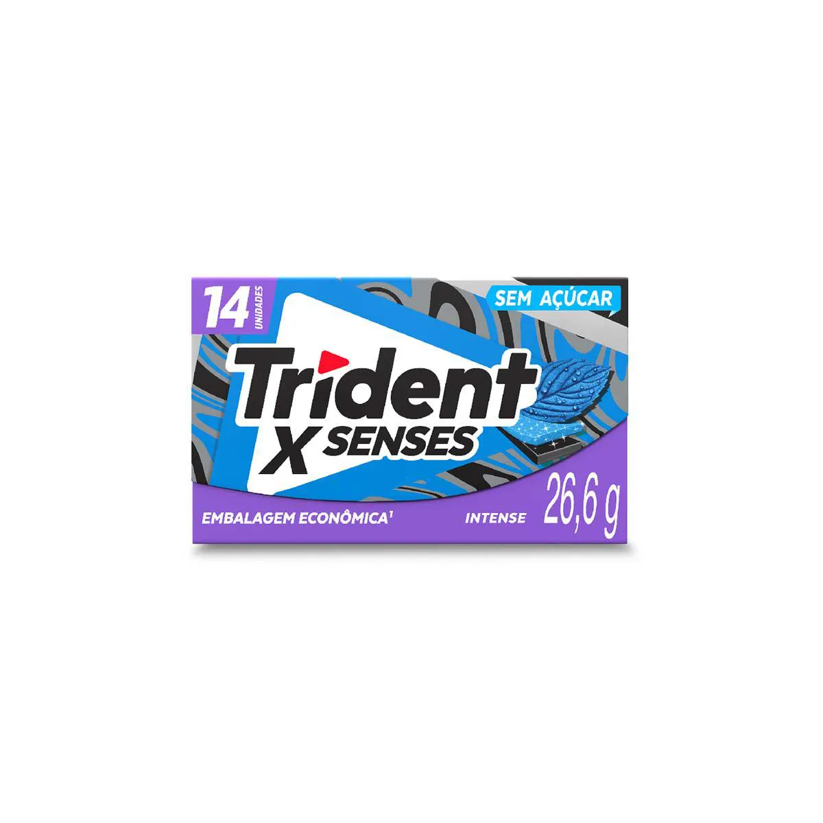 Goma de Mascar Trident Fresh Intense Sem Açúcar 26,6g