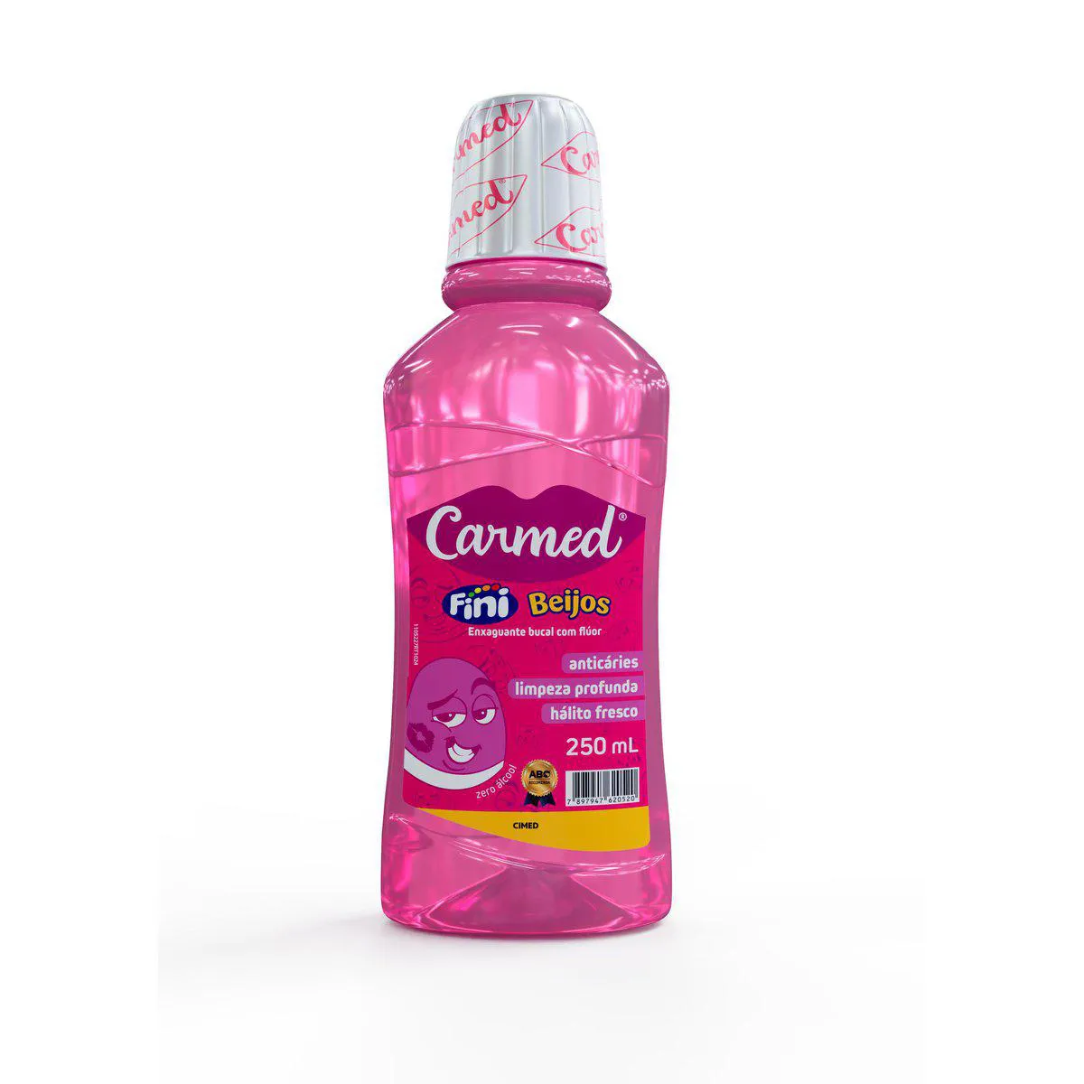 Enxaguante Bucal Sem Álcool Carmed Fini Beijos Com Flúor 250ml