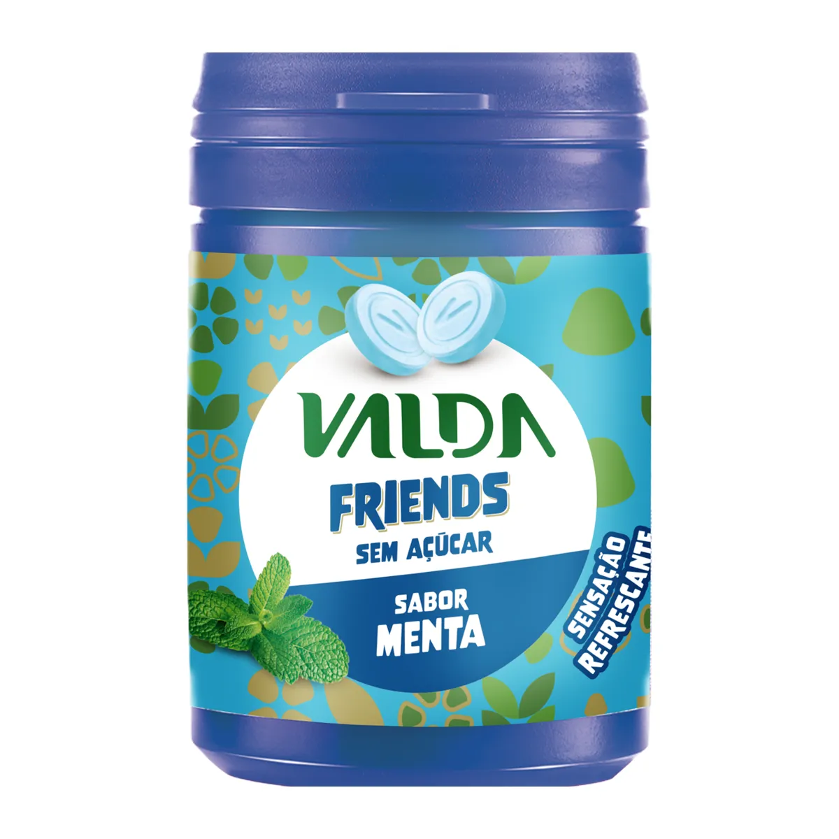 Pastilhas Valda Friends Mentol Sem Açúcar 50g
