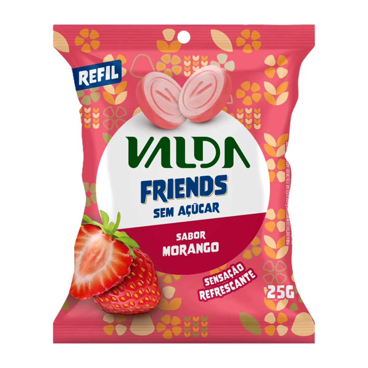 Pastilhas Valda Friends Morango 25g