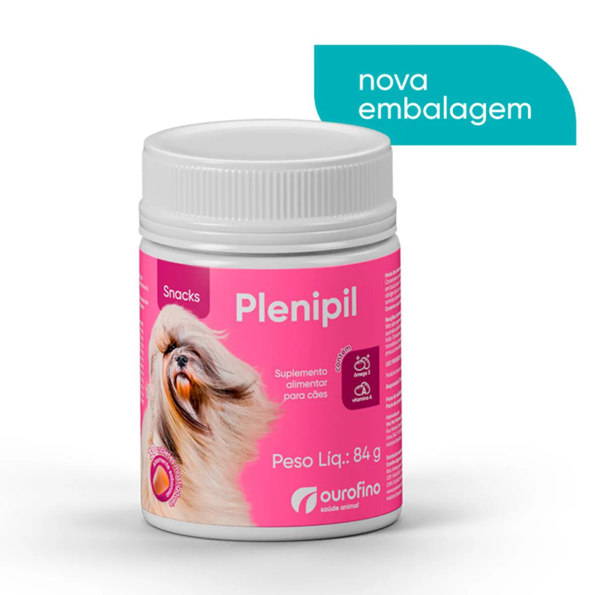 Suplemento Alimentar Plenipil Snacks 30 Ts Mastigáveis para Cães