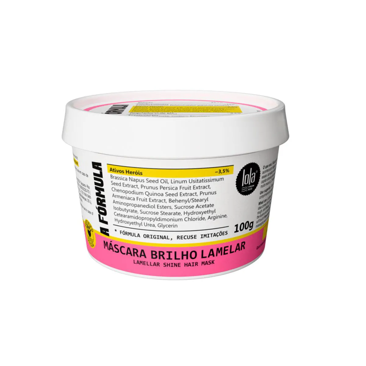 Máscara para Cabelo Lola A Fórmula Brilho Lamelar 100g