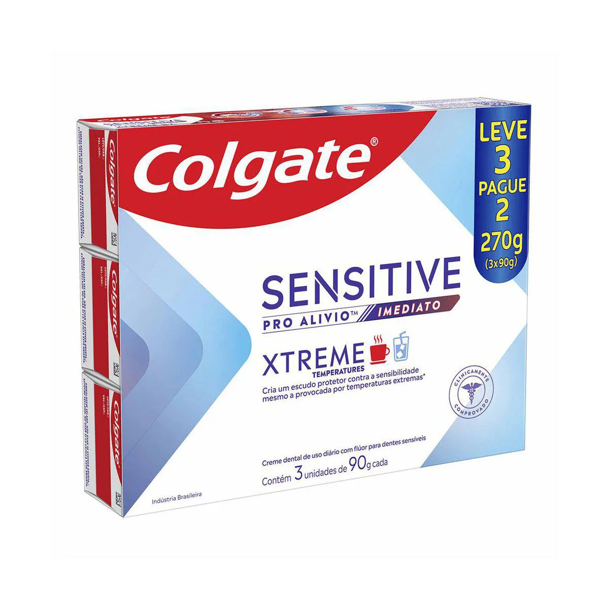 Creme Dental Colgate Sensitive Pro Alívio Imediato Xtreme 90g 3 unidades