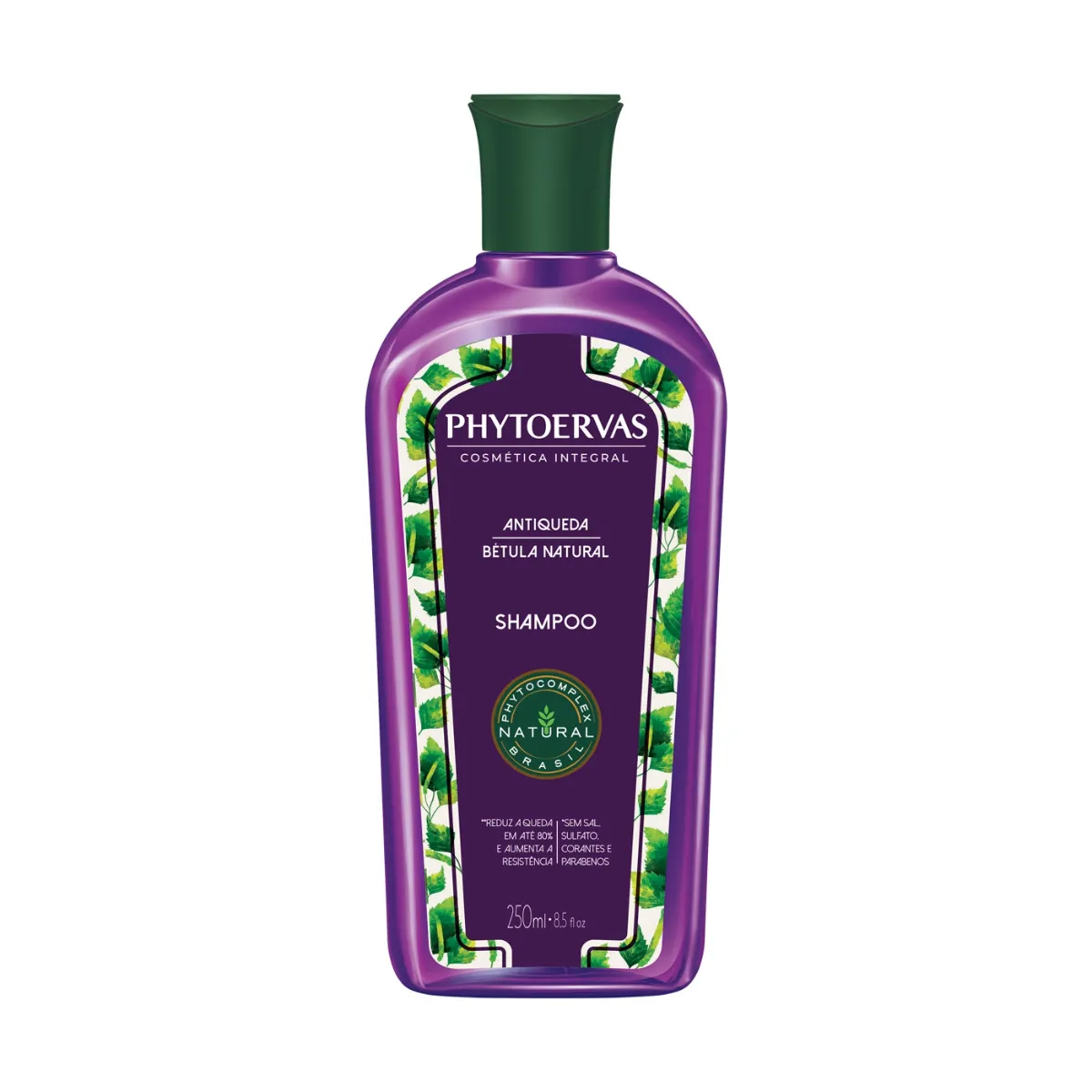 Shampoo Antiqueda Phytoervas Cosmética Integral Bétula Natural 250ml