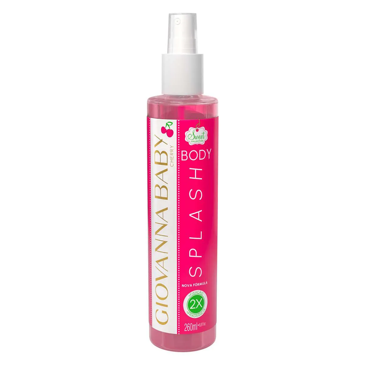Body Splash Desodorante Corporal Giovanna Baby Cherry com 260ml