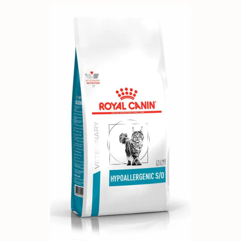 Ração Royal Canin Dieta Veterinária Hipoalergênica para Gatos Adultos 4Kg