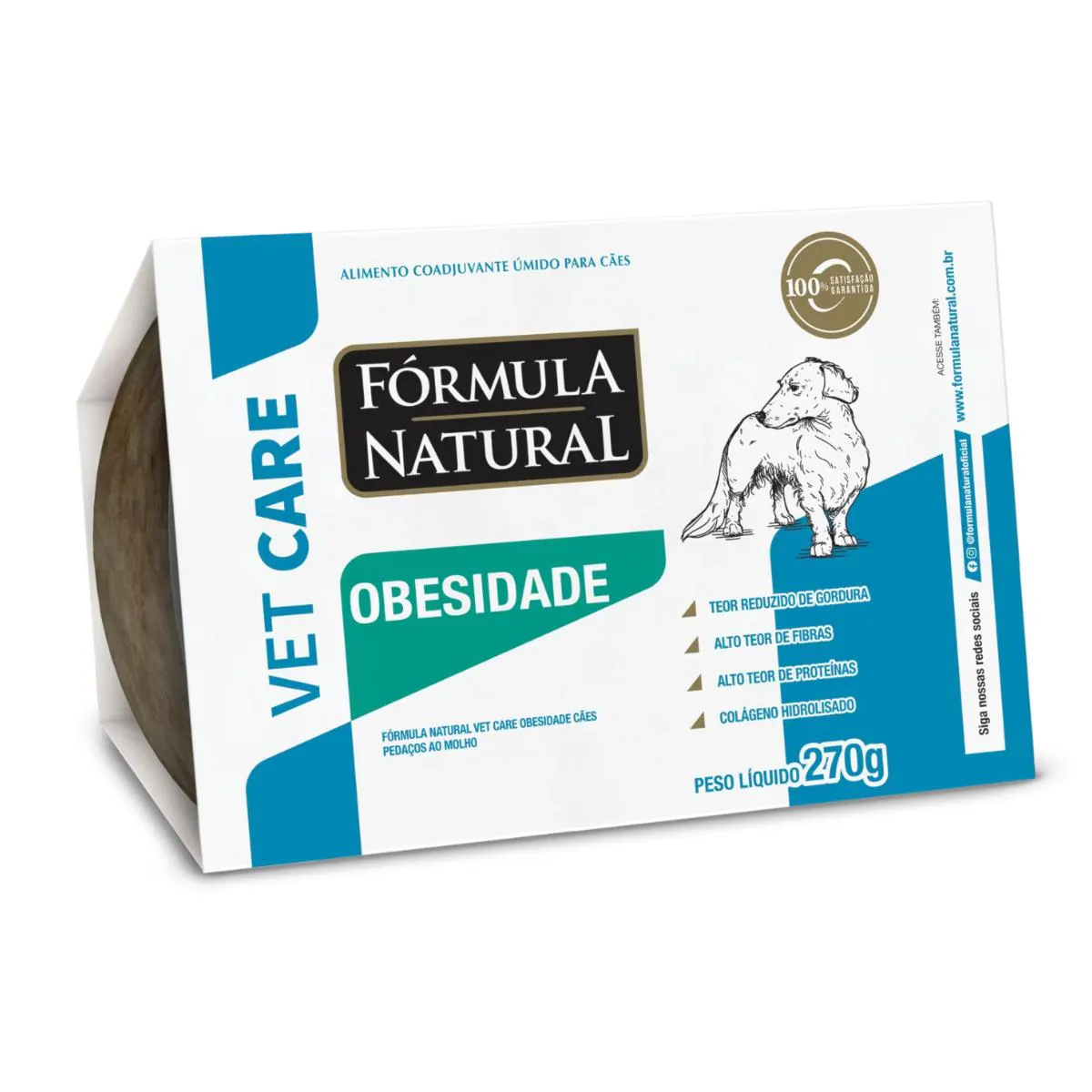 Ração Úmida Fórmula Natural Vet Care Obesidade 270Gr Cães Adultos