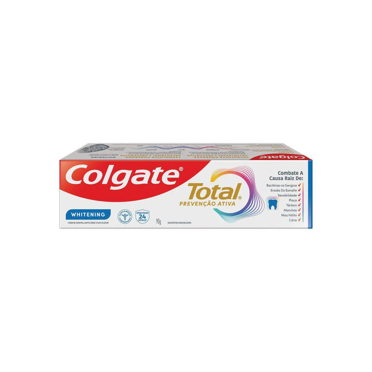 Creme Dental Colgate Total Prevenção Ativa Whitening 90g