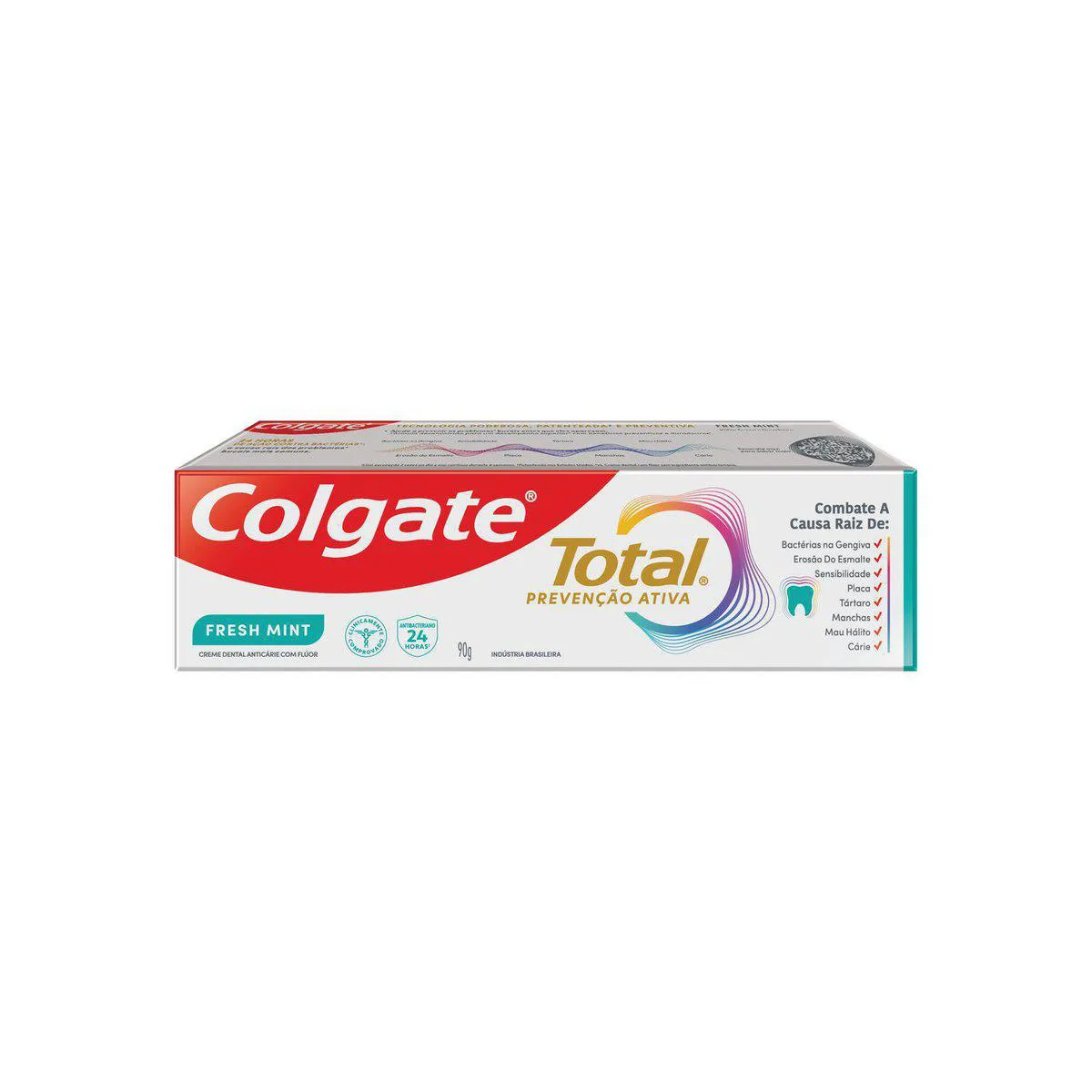 Creme Dental Colgate Total Prevenção Ativa Fresh Mint 90g