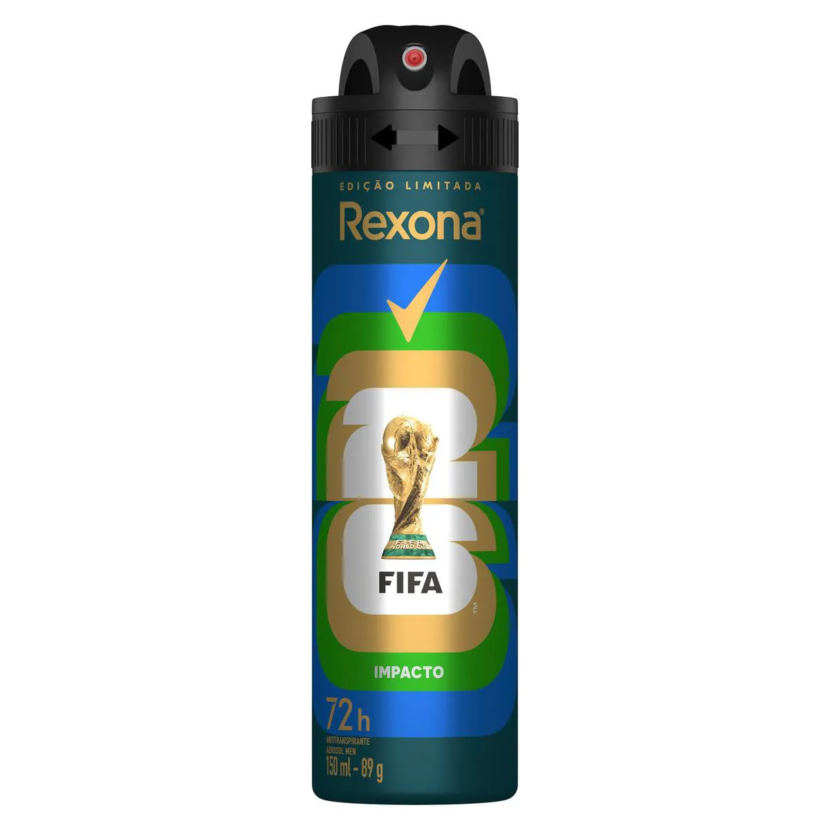 Desodorante Antitranspirante Aerosol Rexona Men Impacto 72h 150ml