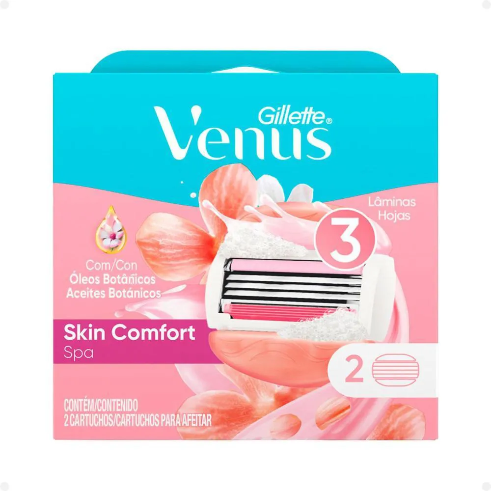 Carga para Aparelho Gillette Venus Skin Comfort Spa 2Un