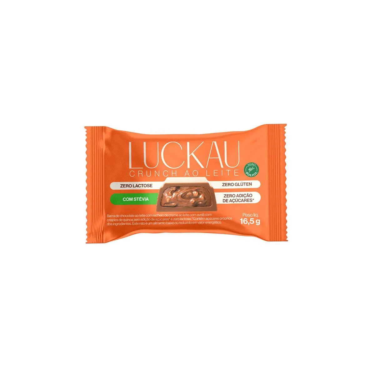 Barra Luckau Crunch ao Leite 16,5g