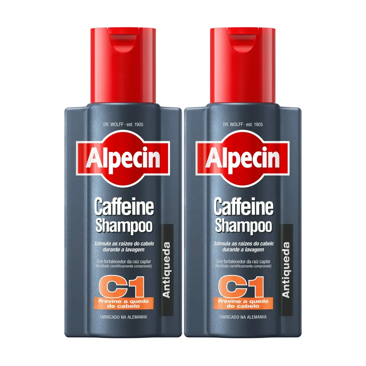 Kit Shampoo Antiqueda Alpecin Caffeine C1 250ml 2 unidades