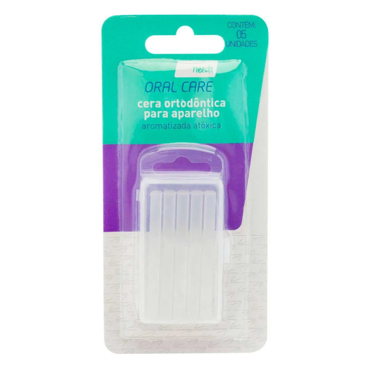 Cera Ortodôntica para Aparelho Needs Oral Care 5 unidades