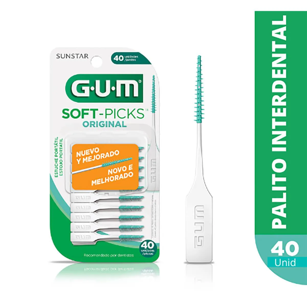 Palito Interdental G.U.M Soft Picks Original 40 unidades