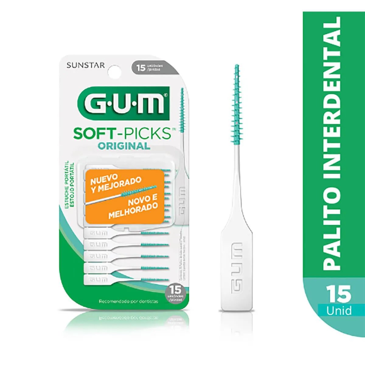 Palito Interdental G.U.M Soft Picks Original 15 unidades