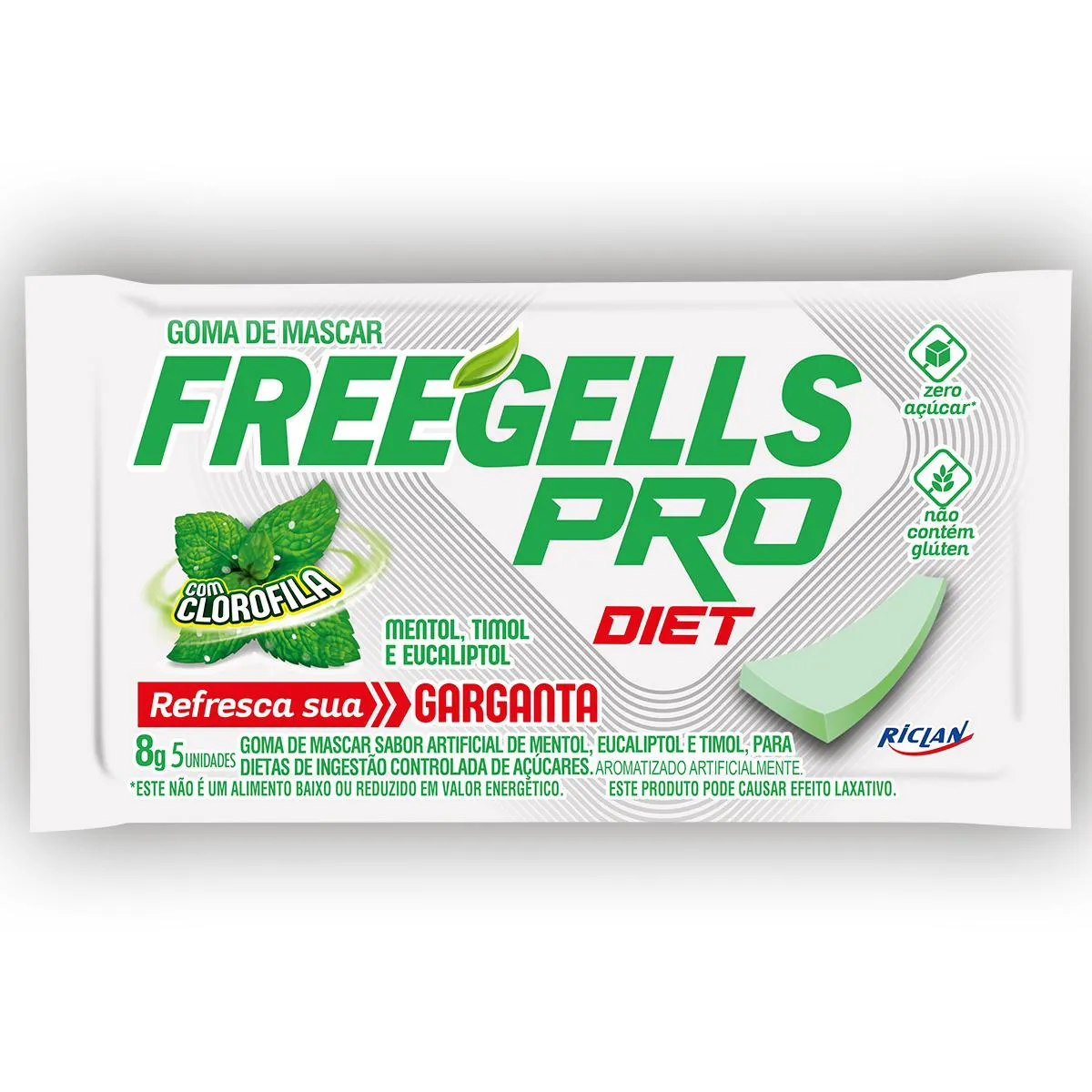 Freegells Pró Gum Diet Menta 8g