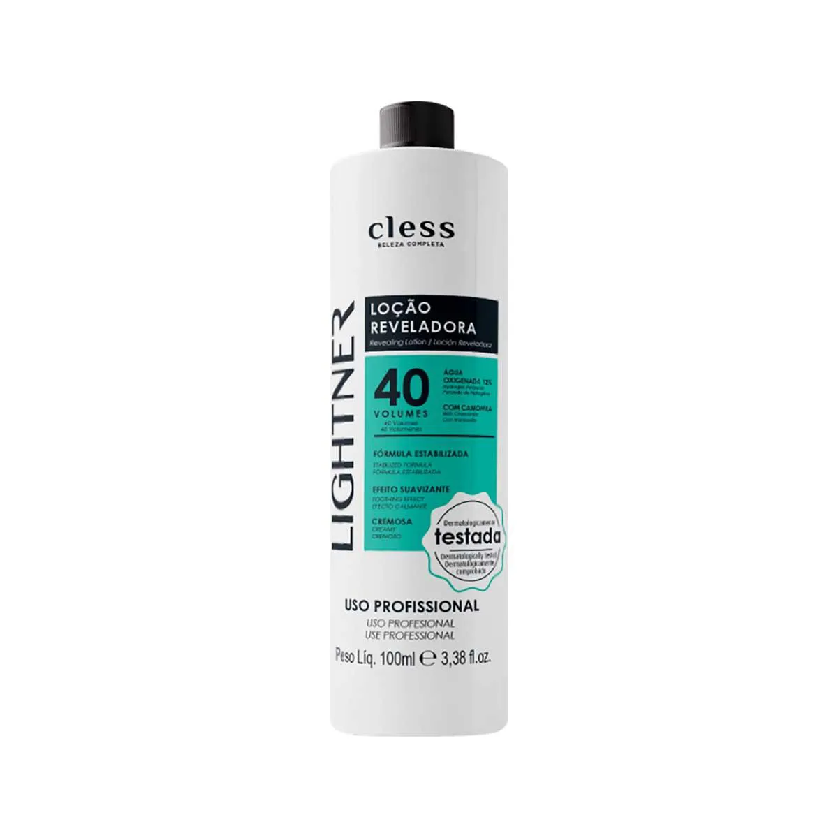 Água Oxigenada Cremosa Lightner 40 Volume com 100ml