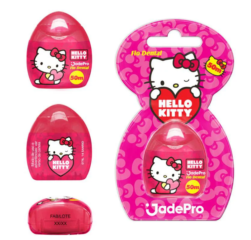Fio Dental Jadepro Hello Kitty 50 Metros