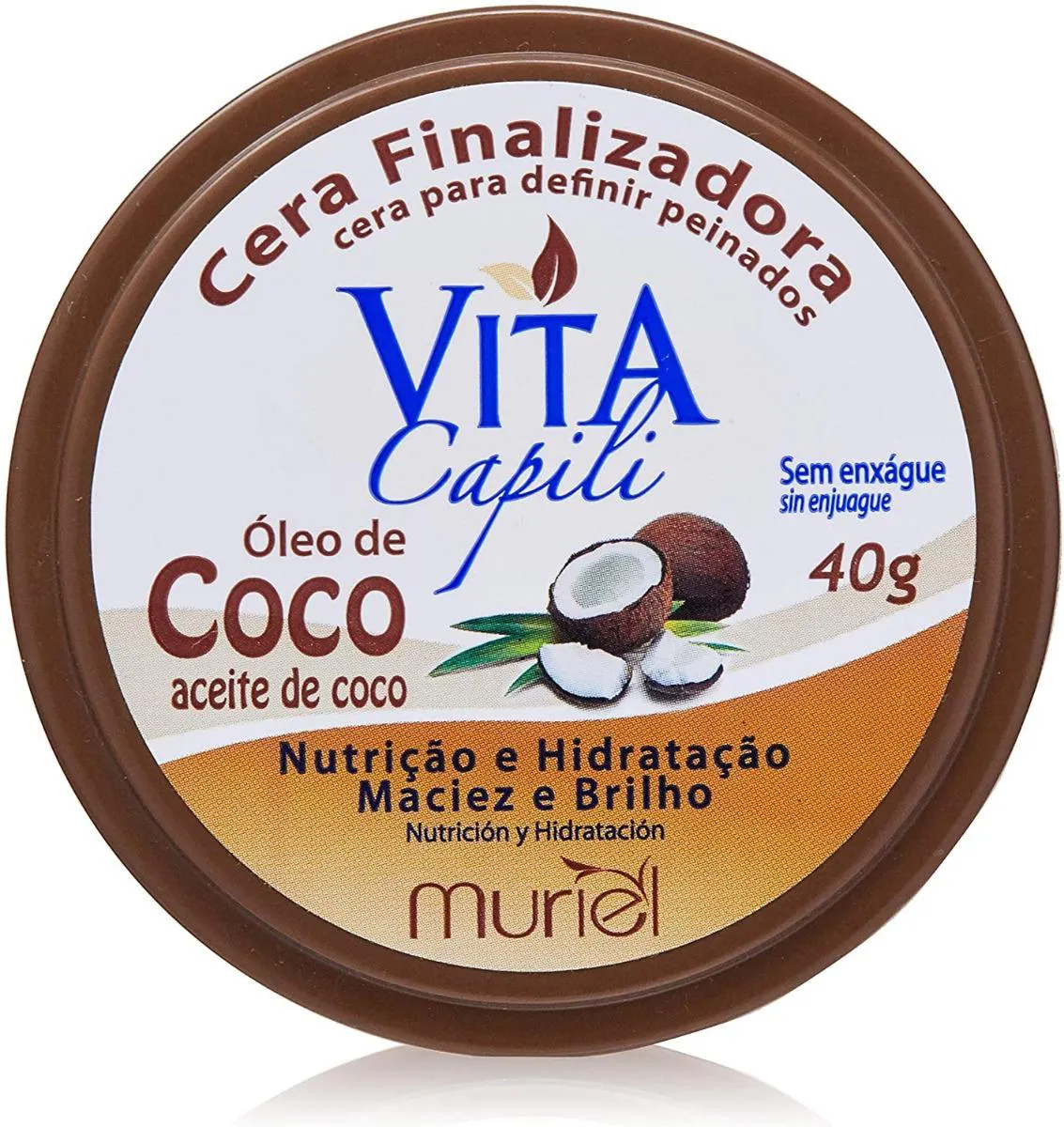 Cera Vita Finalizadora Capilar Óleo de Coco 40g