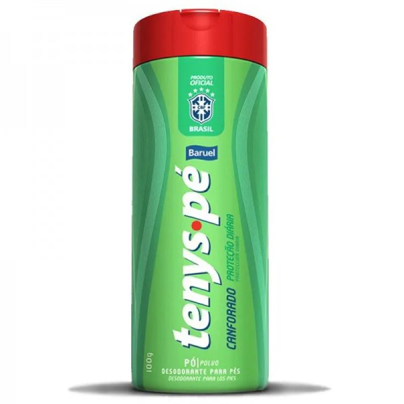 Talco para Pés Baruel Tenys Pé Canforado Antisséptico Proteção Diária Adulto 100g