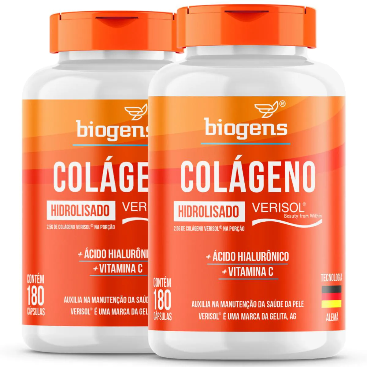 Biogens kit 2x colageno verisol 180 caps