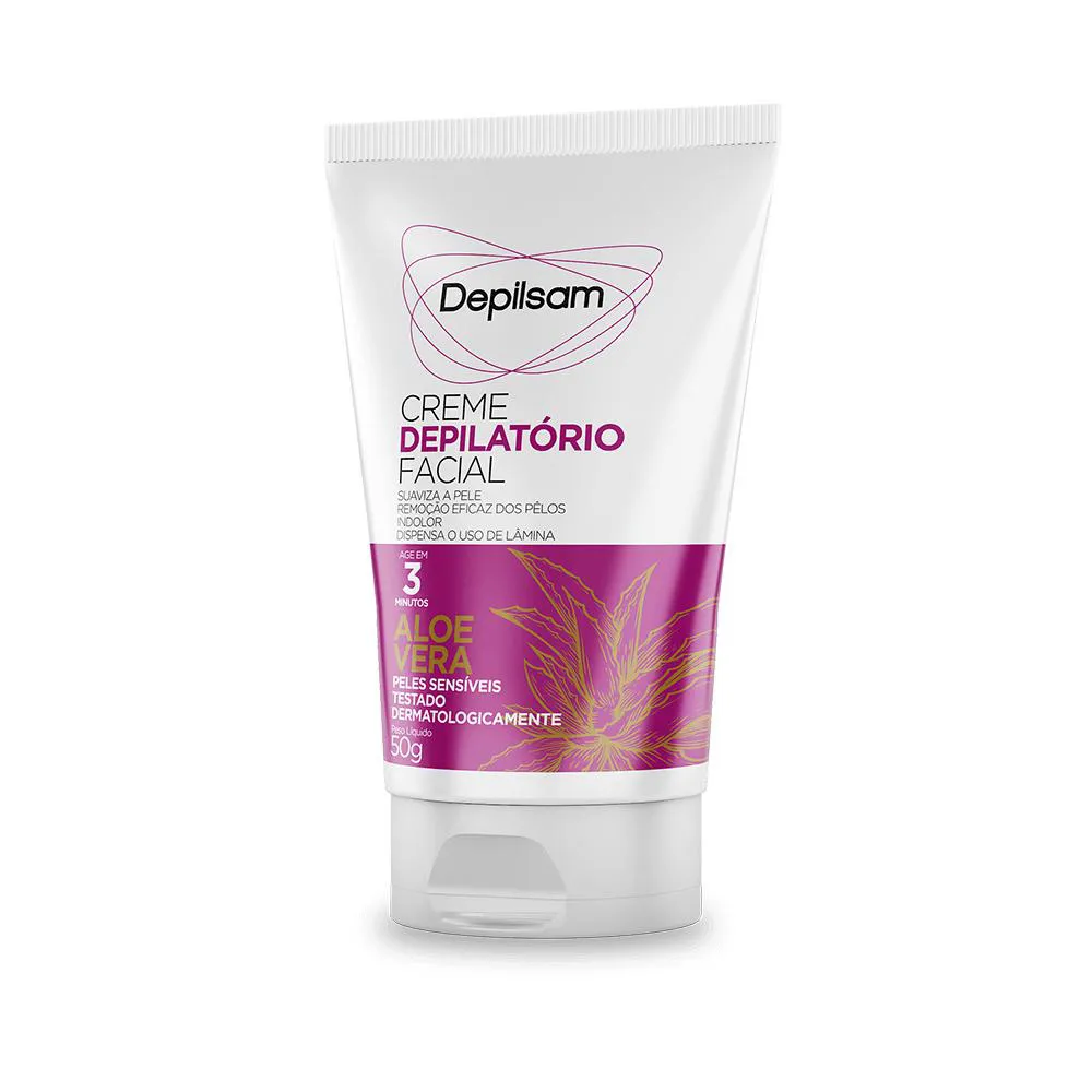 Creme Depilatório Facial Depilsam Aloe Vera 50g