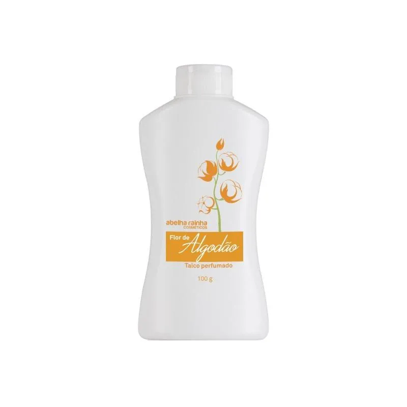 Talco Perfumado Abelha Rainha Flor de Algodão Adulto 100g