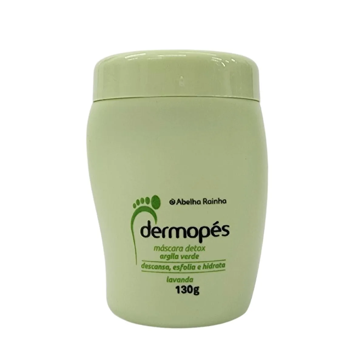 Máscara Detox para Pés Argila Verde Lavanda Dermopés Abelha Rainha 130g