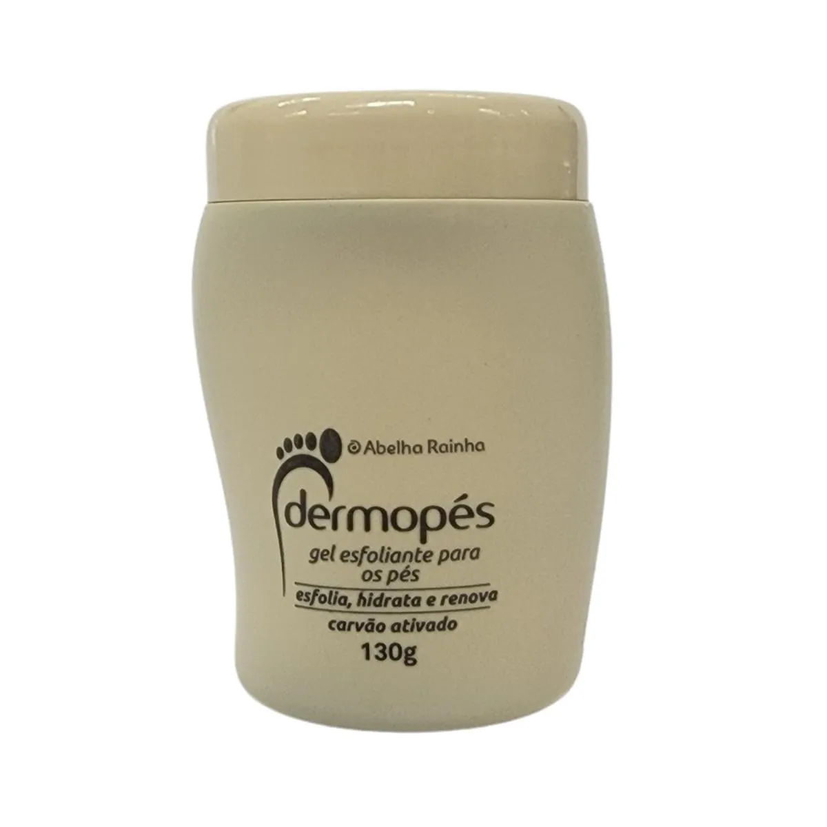 Gel Esfoliante para os Pés com Carvão Ativado Dermopés Abelha Rainha 130g