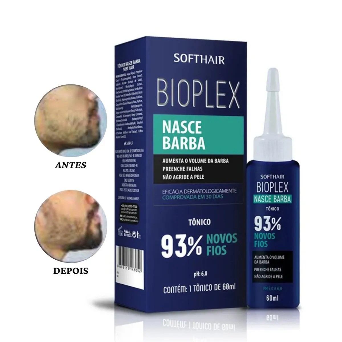 Produto para Barba Falhada Mais Volume e Crescimento Bioplex