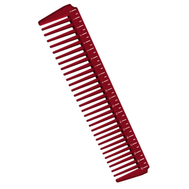 Pente Profissional Espetacular Delrin Dupont Esterilizável 21,5cm Bordô