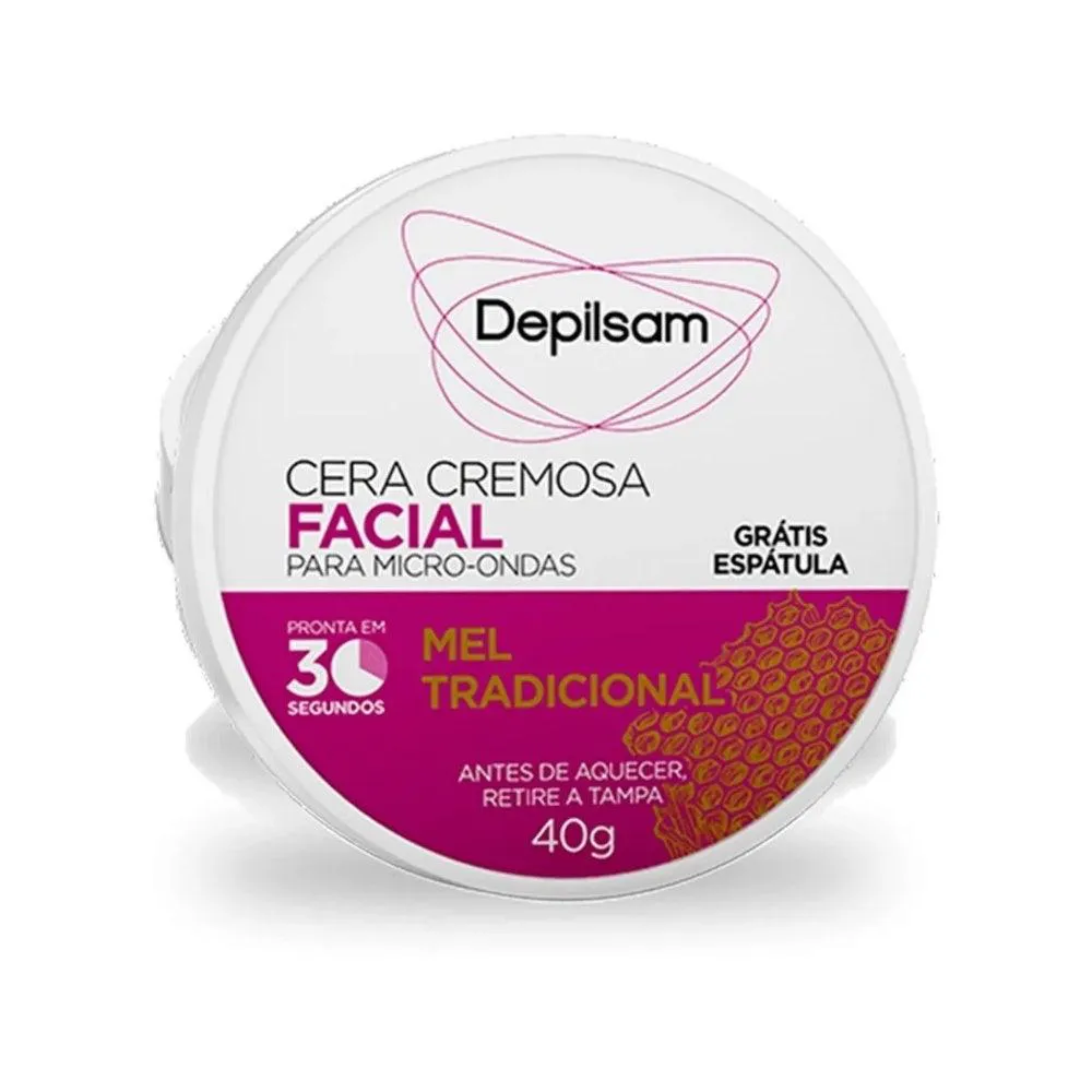 Cera Depilatória de Microondas Depilsam Mel 40g